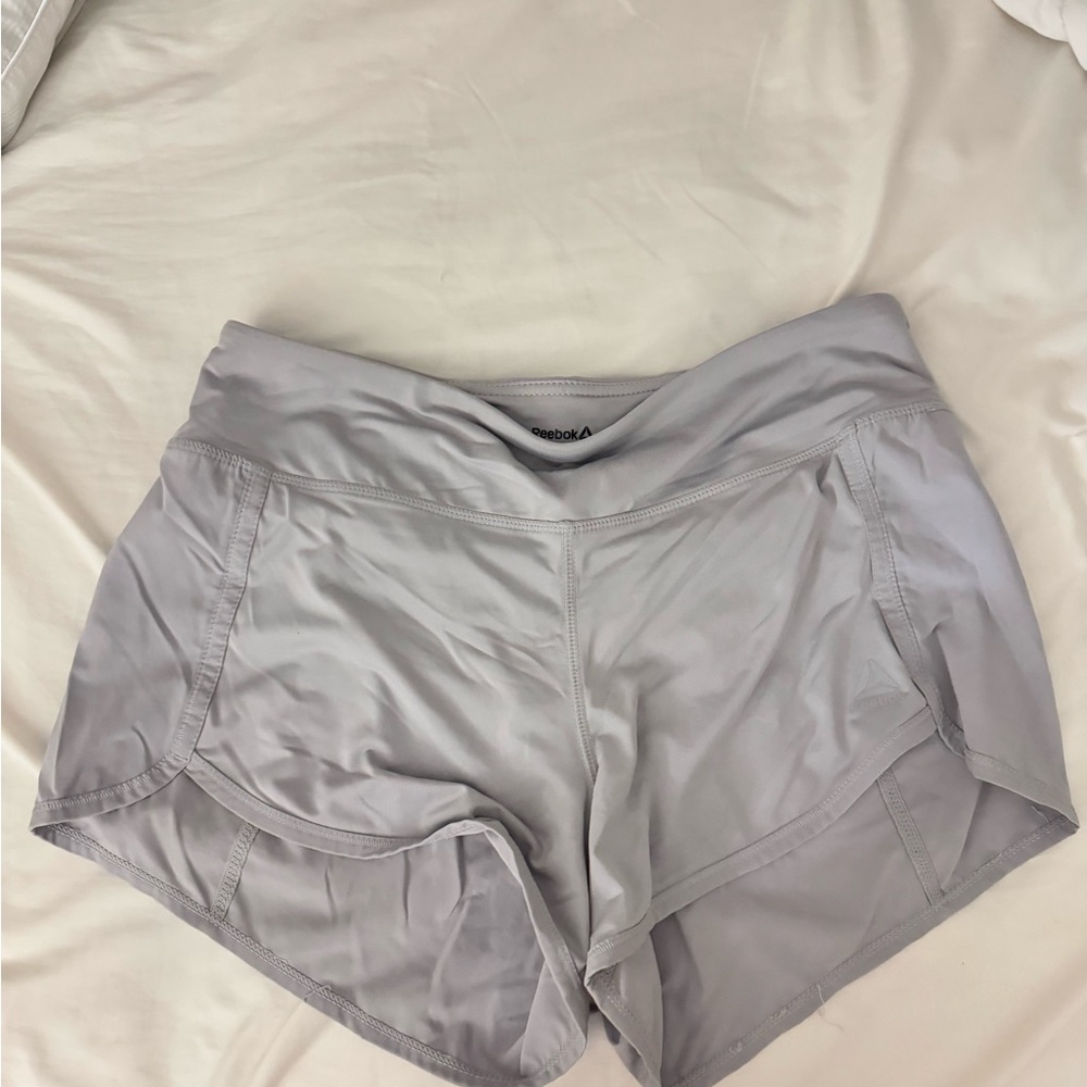 Reebok Women's Light Gray Athletic Shorts